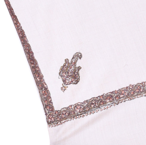 Men's Hand Embroidered Pure Wool Shawl